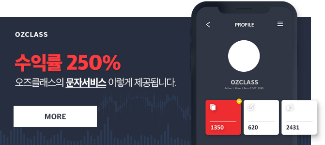 수익률 250% 오즈클래스의 문자서비스는 이렇게 제공됩니다